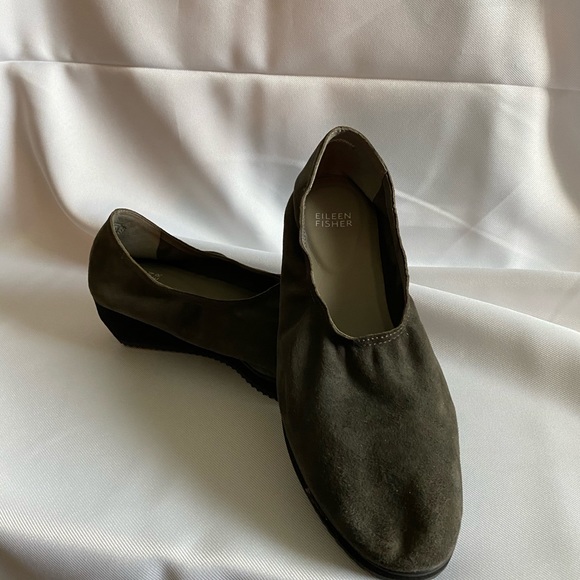 Eileen Fisher Shoes - Eileen Fisher Olive Green Platform Shoes